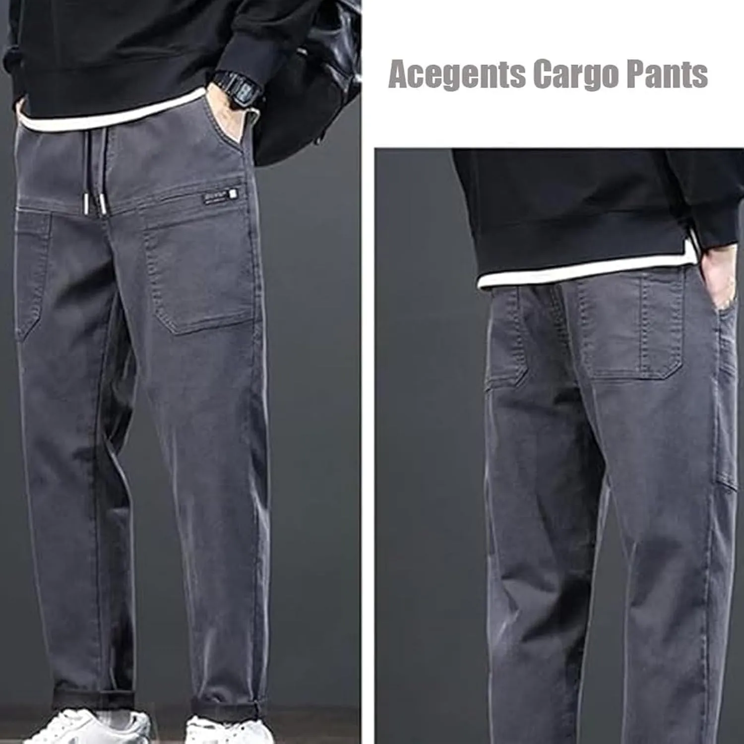 Acegents Cargo Pants, Mencomfy Cargo Pants,Acegents Mens Pants, Multipants - High Stretch Multi-Pocket Cargo Pants