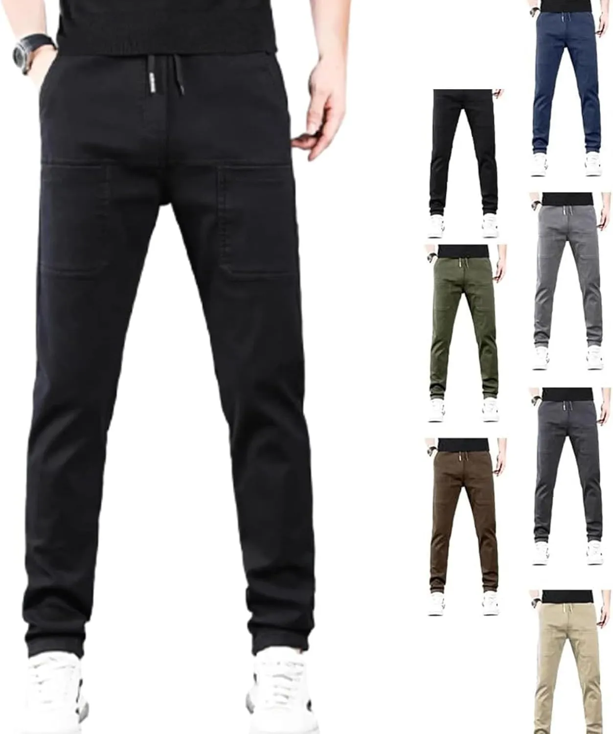 Acegents Cargo Pants, Mencomfy Cargo Pants,Acegents Mens Pants, Multipants - High Stretch Multi-Pocket Cargo Pants