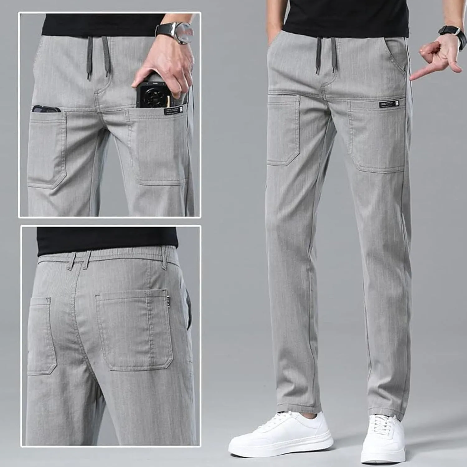 Acegents Cargo Pants, Mencomfy Cargo Pants,Acegents Mens Pants, Multipants - High Stretch Multi-Pocket Cargo Pants