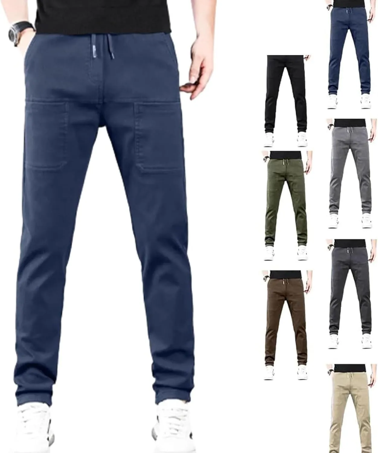 Acegents Cargo Pants, Mencomfy Cargo Pants,Acegents Mens Pants, Multipants - High Stretch Multi-Pocket Cargo Pants