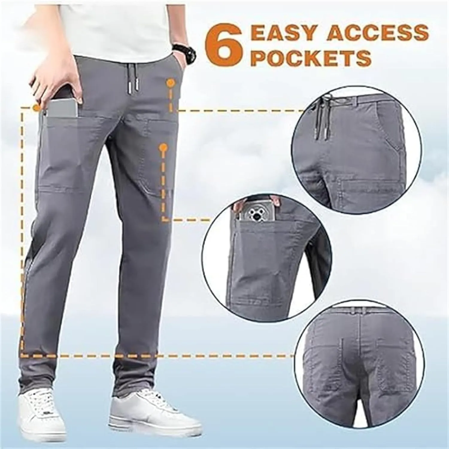 Acegents Cargo Pants, Multipants - High Stretch Multi-Pocket Durable Cargo Pants, Manzera Stretch Cargo Pants