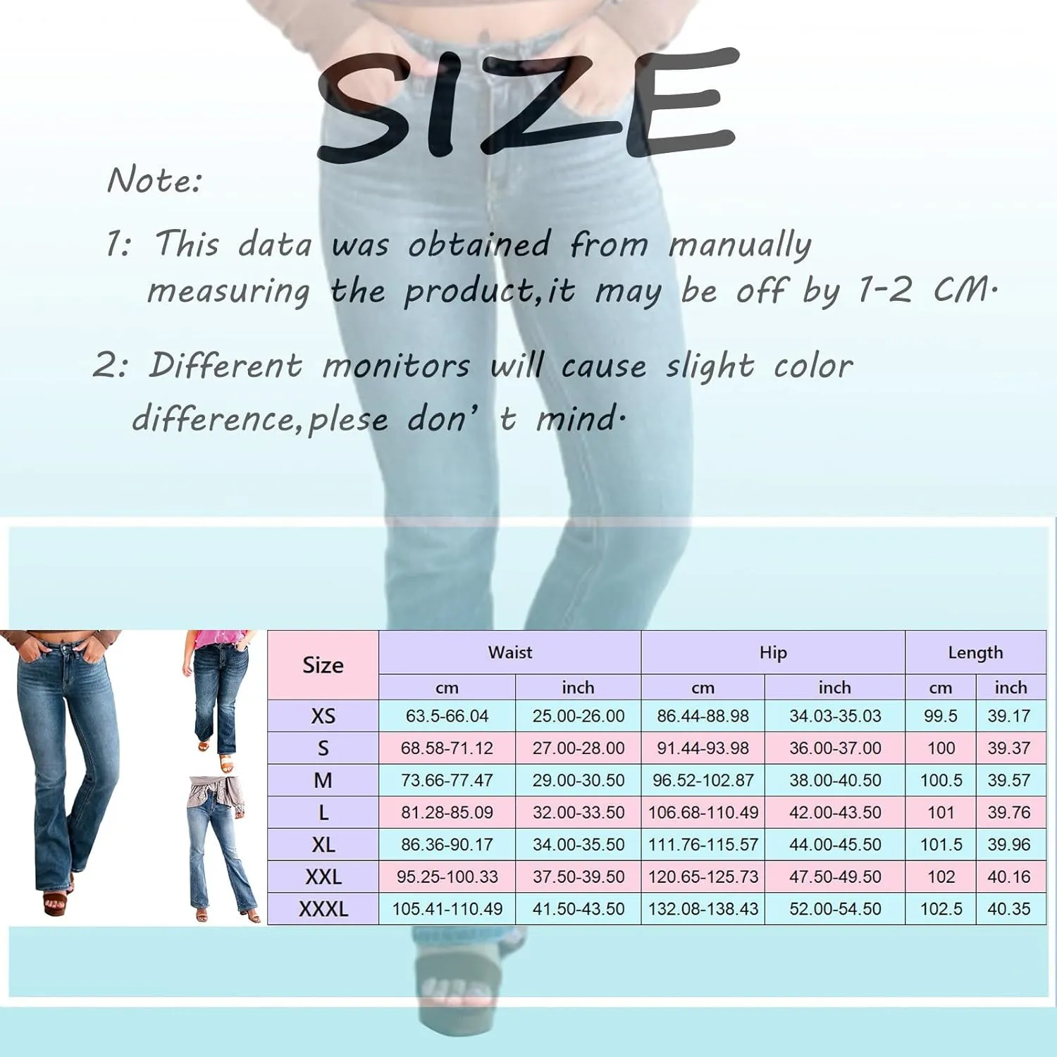 Baggy Sweatpant Jeans for Women Casual High Waisted Slim Fit Denim Pants Tummy Control Bootcut Boyfriends Jeans