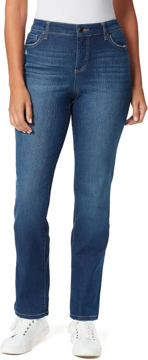Bandolino womens Mandie Signature Fit High Rise Straight Jeans, Barcelona, 18 Short US