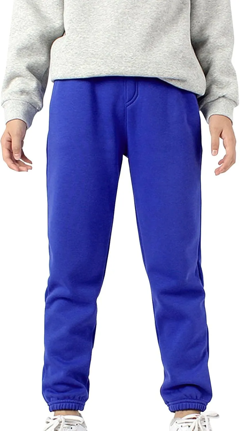 Boys Jogger Pants, Kids Sweatpants Solid Stretch Pull on Jogger Pants Athletic Workout Casual Sports Long Pants