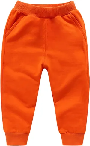 Boys Jogger Pants Toddler Sweatpants Girls Soft Athletic Jogger Pants Kids Basic Active Pants with Pockets