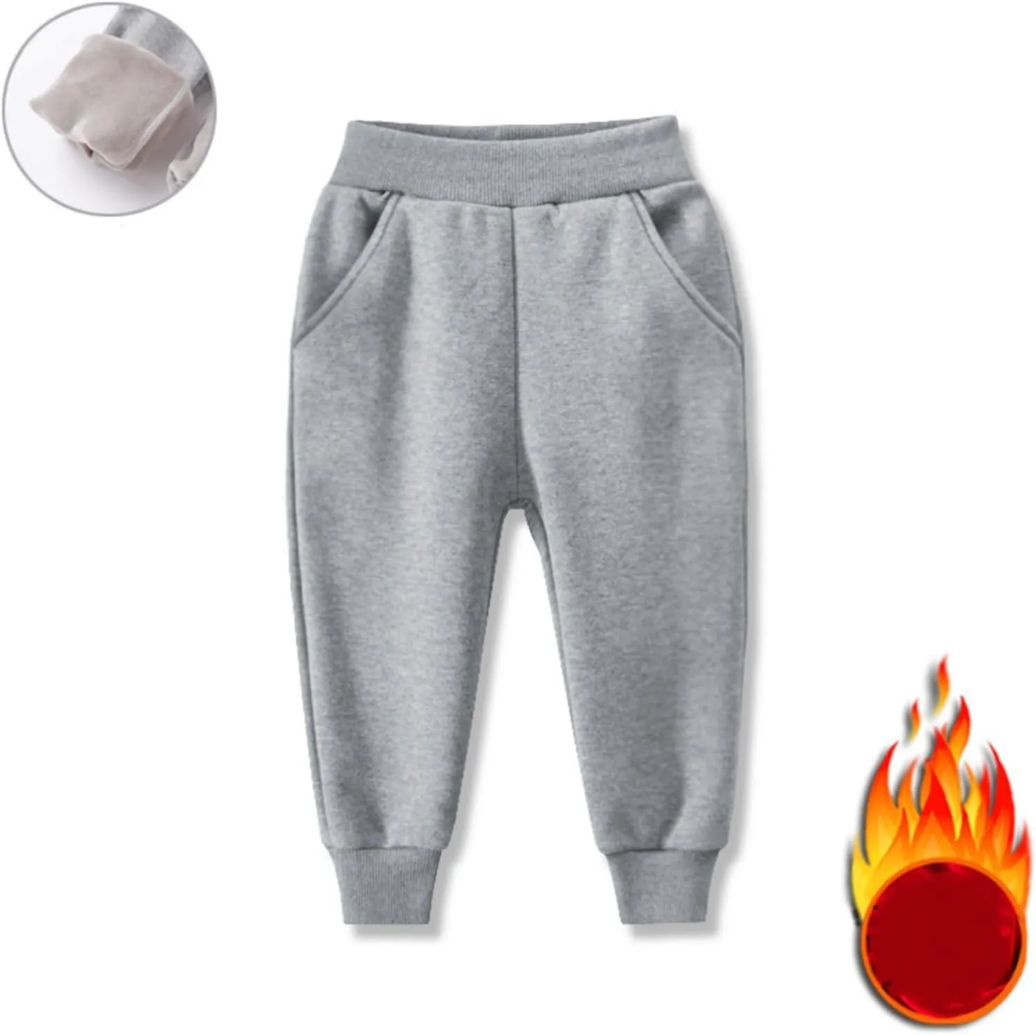 Boys Jogger Pants Toddler Sweatpants Girls Soft Athletic Jogger Pants Kids Basic Active Pants with Pockets