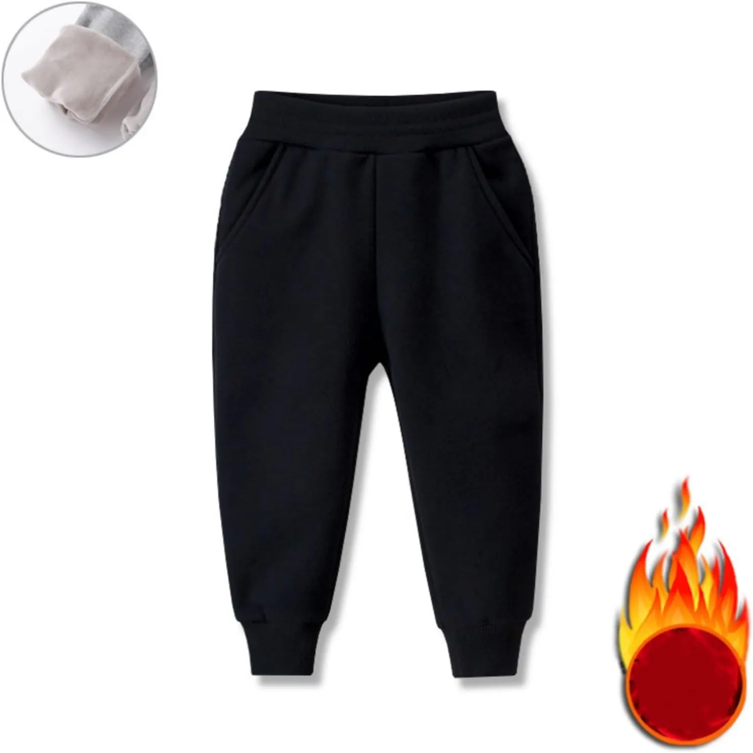 Boys Jogger Pants Toddler Sweatpants Girls Soft Athletic Jogger Pants Kids Basic Active Pants with Pockets
