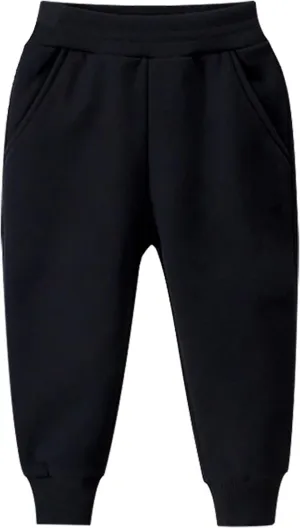 Boys Jogger Pants Toddler Sweatpants Girls Soft Athletic Jogger Pants Kids Basic Active Pants with Pockets