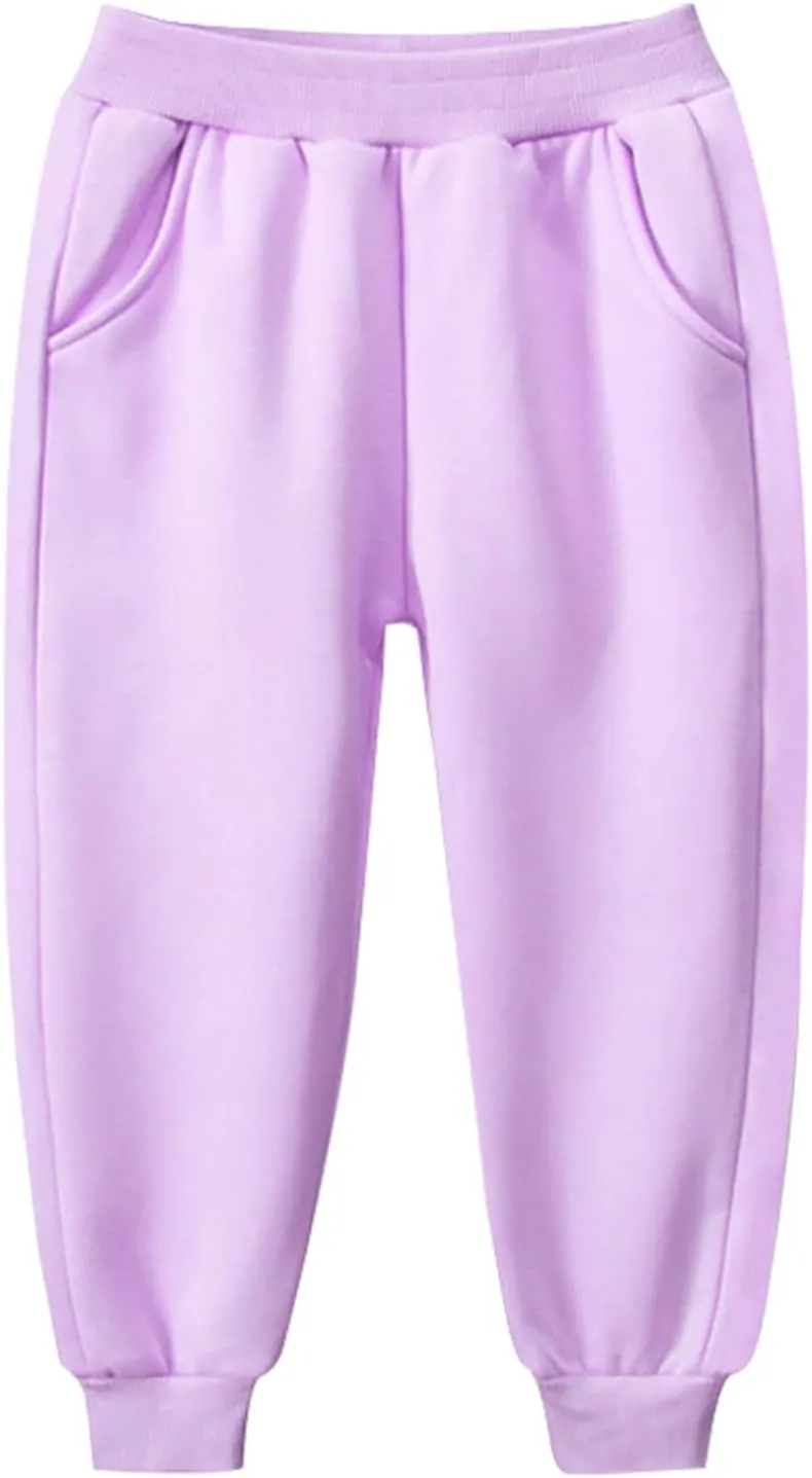 Boys Jogger Pants Toddler Sweatpants Girls Soft Athletic Jogger Pants Kids Basic Active Pants with Pockets