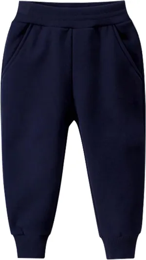 Boys Jogger Pants Toddler Sweatpants Girls Soft Athletic Jogger Pants Kids Basic Active Pants with Pockets