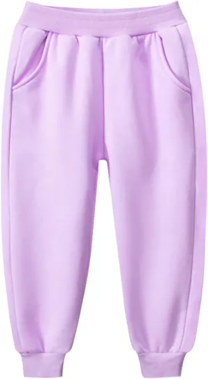 Boys Jogger Pants Toddler Sweatpants Girls Soft Athletic Jogger Pants Kids Basic Active Pants with Pockets