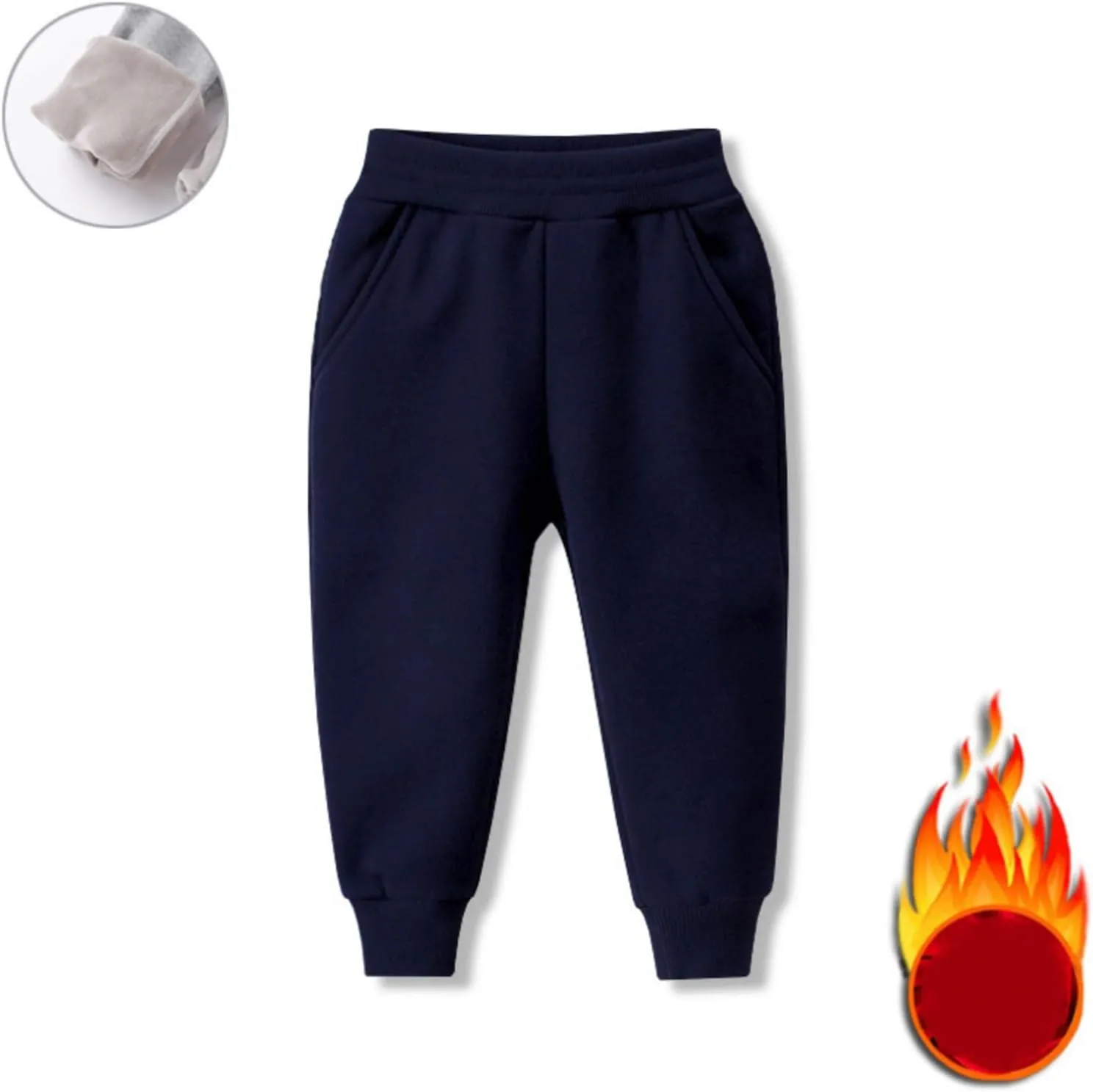 Boys Jogger Pants Toddler Sweatpants Girls Soft Athletic Jogger Pants Kids Basic Active Pants with Pockets