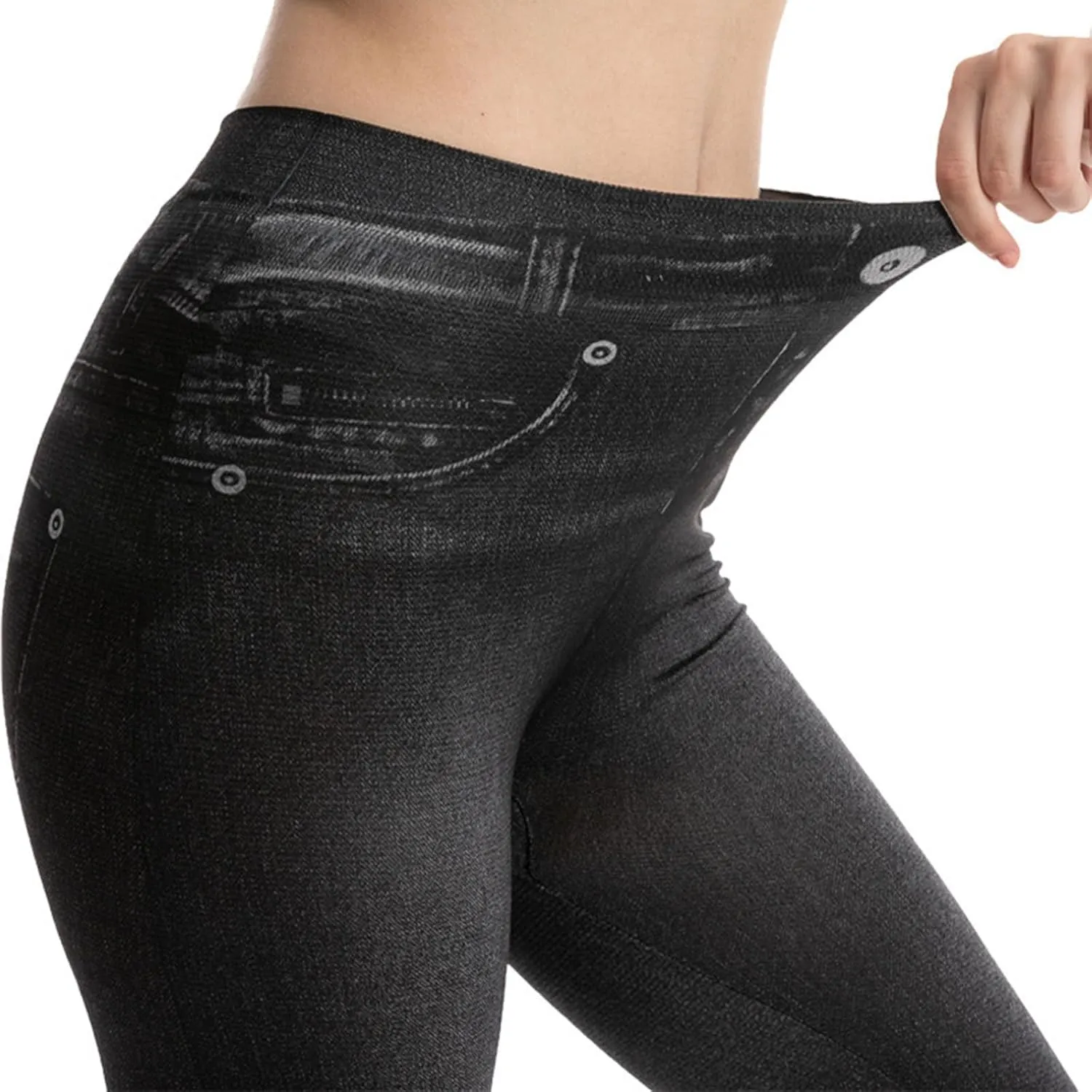 Butt Lifting Denim Capris for Women Vintage Summer High Waist Skinny Stretch Distressed Slim Fit Jeans Capri Pant