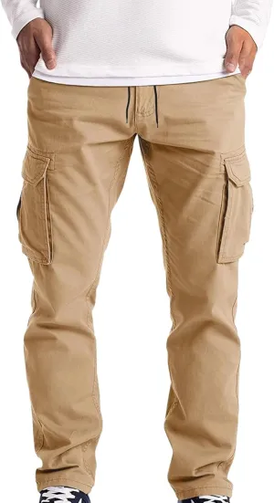 Cargo Pants for Men Relaxed Fit Mens Cargo Pants Men's Cargo Pants Summer Lightweight Joggers Sweatpants with Pokcets