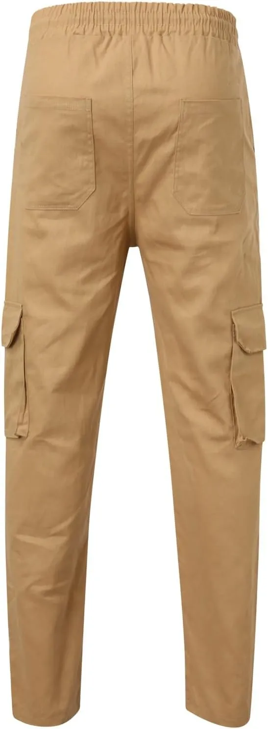 Cargo Pants for Men Relaxed Fit Mens Cargo Pants Men's Cargo Pants Summer Lightweight Joggers Sweatpants with Pokcets