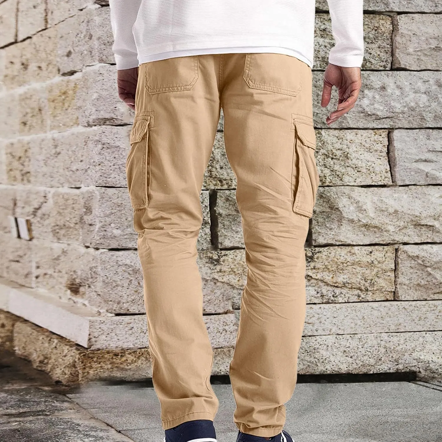 Cargo Pants for Men Relaxed Fit Mens Cargo Pants Men's Cargo Pants Summer Lightweight Joggers Sweatpants with Pokcets