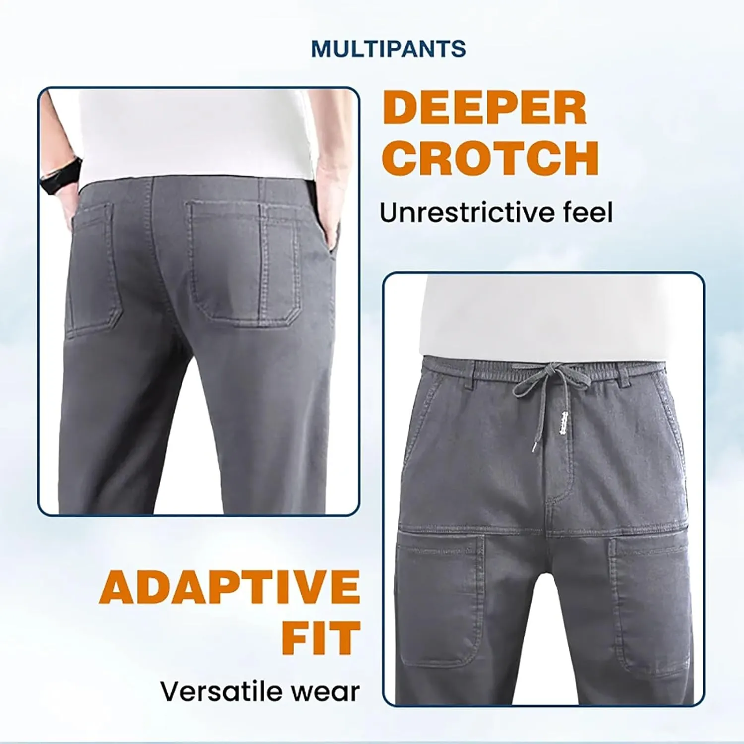 Cargo Pants, Mens Cargo Pants Multipants - High Stretch Multi-Pocket Durable Cargo Pants for Men