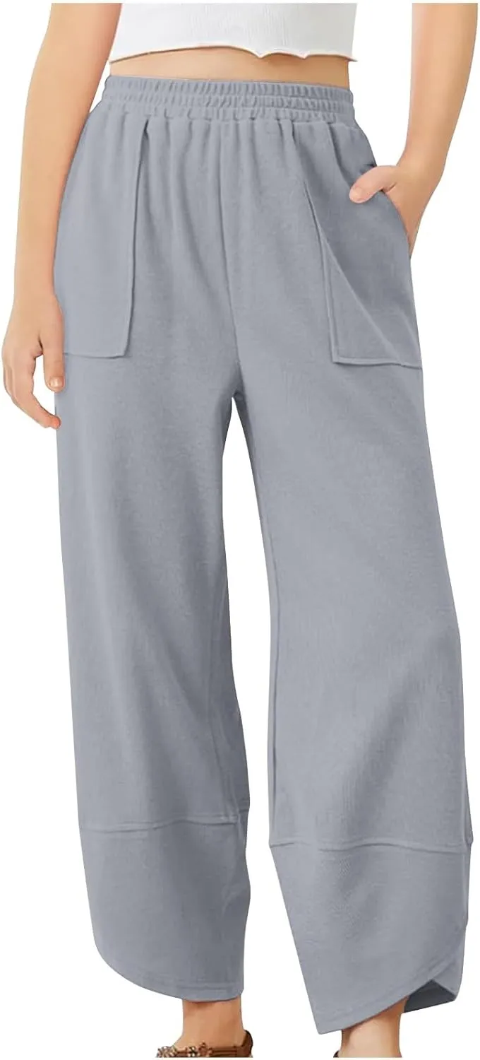Cargo Sweatpants for Boys Girls High Elastic Waisted Bottom Hip Hop Dance Jogger Pants Versatile Streetwear Pants