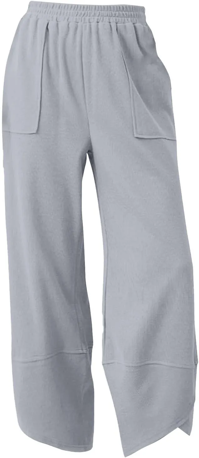 Cargo Sweatpants for Boys Girls High Elastic Waisted Bottom Hip Hop Dance Jogger Pants Versatile Streetwear Pants
