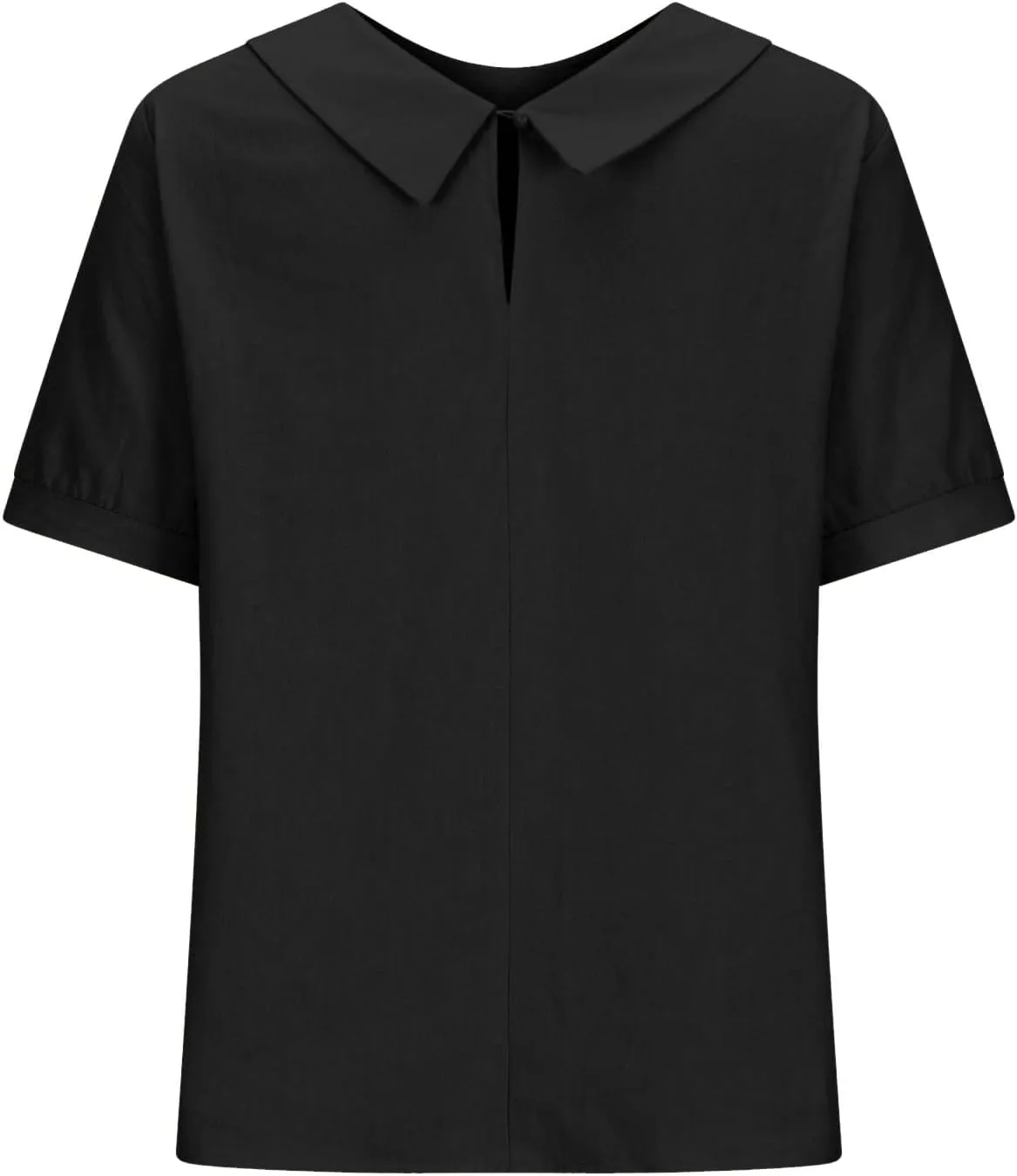 Cotton Linen Shirts for Women 2025 Summer Short Sleeve Casual Collared Work Blouse Tunic TOS