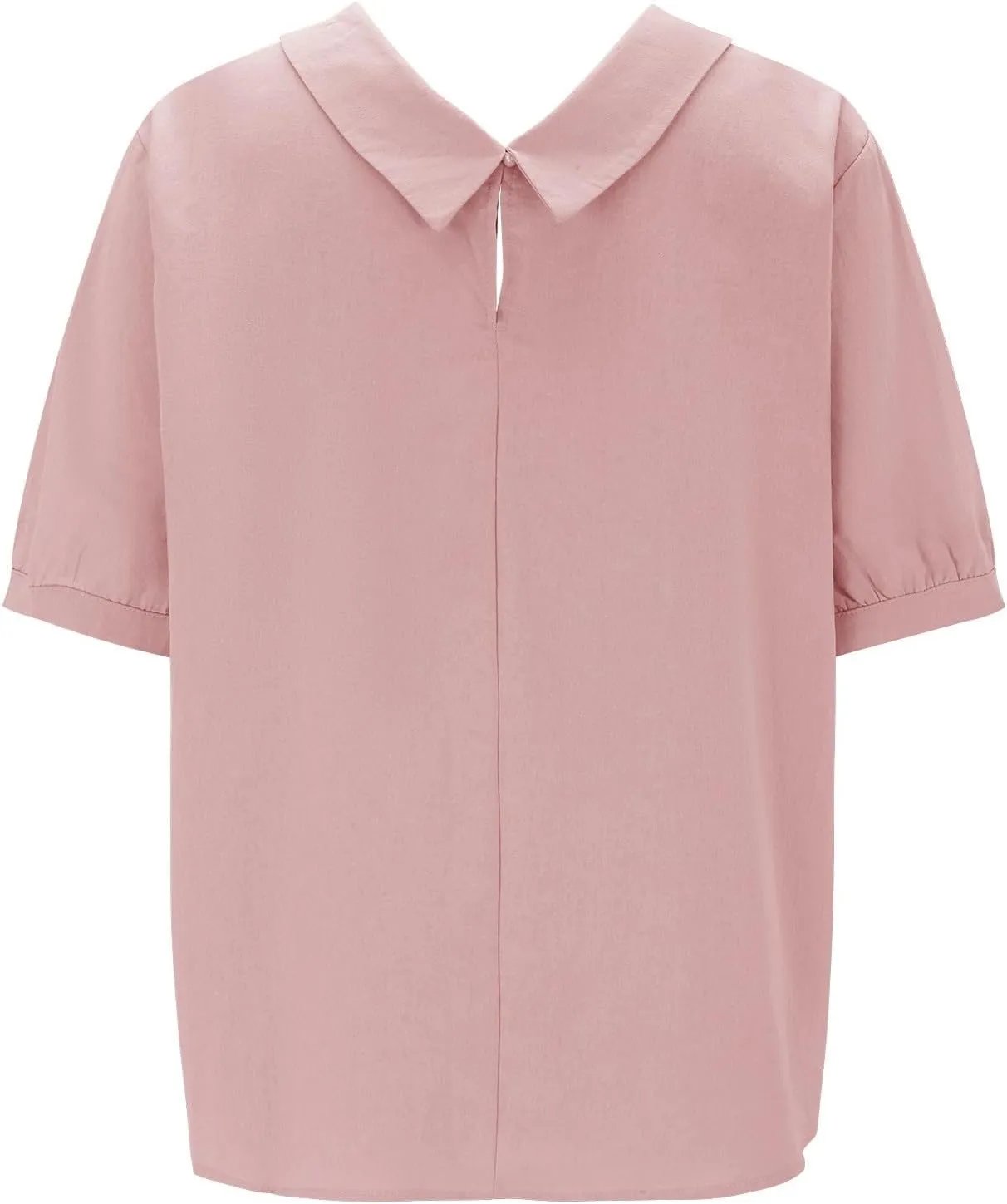 Cotton Linen Shirts for Women 2025 Summer Short Sleeve Casual Collared Work Blouse Tunic TOS