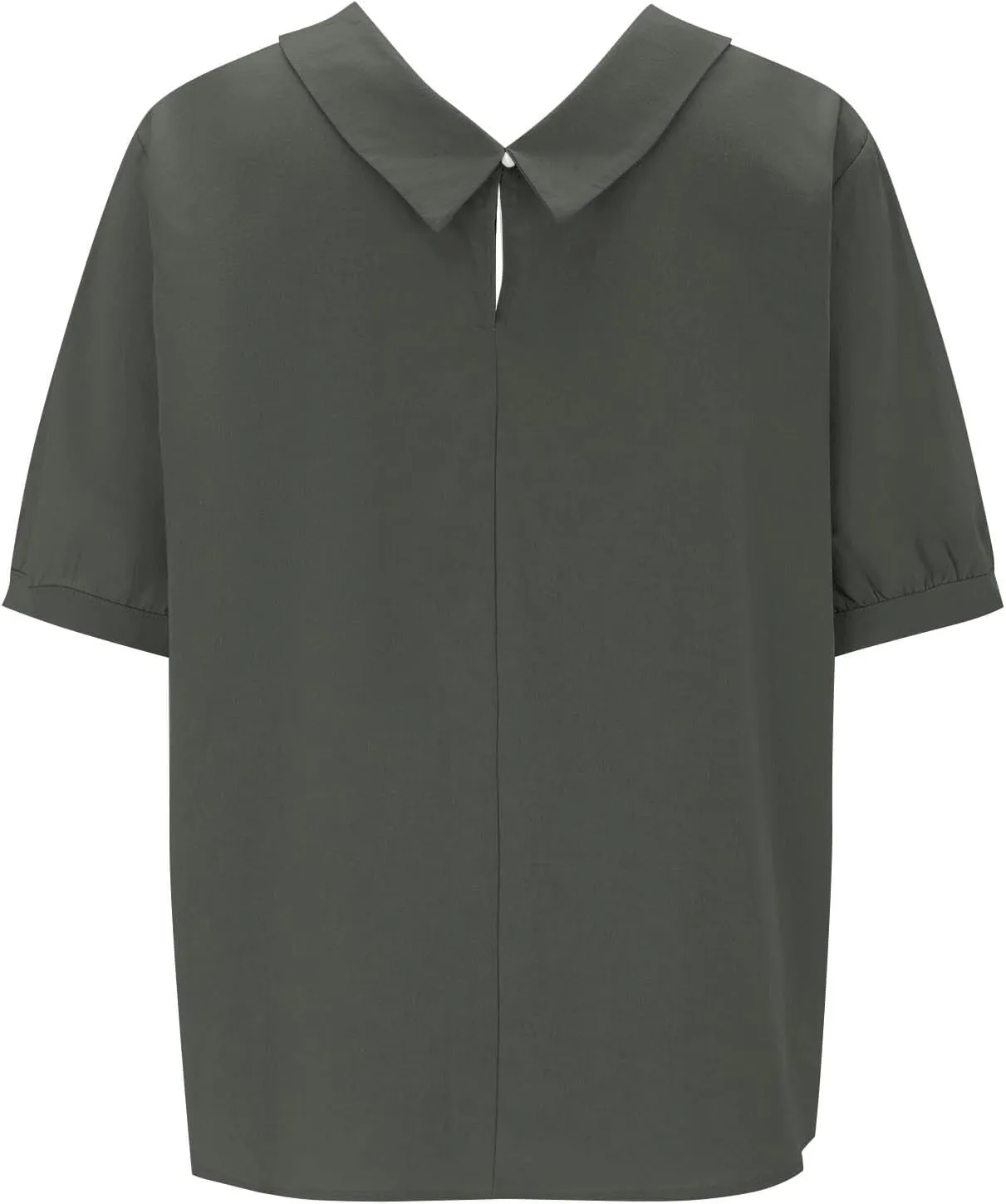 Cotton Linen Shirts for Women 2025 Summer Short Sleeve Casual Collared Work Blouse Tunic TOS