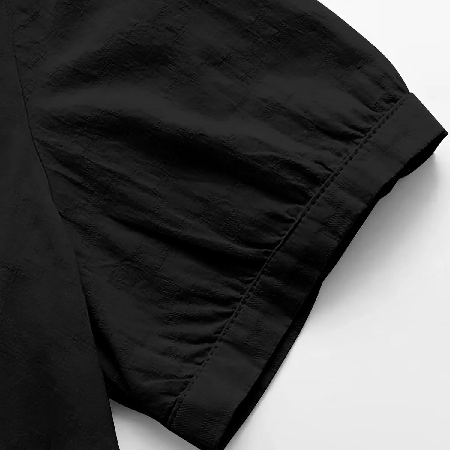 Cotton Linen Shirts for Women 2025 Summer Short Sleeve Casual Collared Work Blouse Tunic TOS