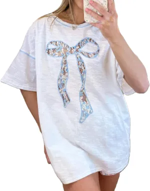 Cute Oversized Graphic Tees for Women Teen Girls Y2k Short Sleeve Graphic Baggy Shirt Vintage Aesthetic Streetwear