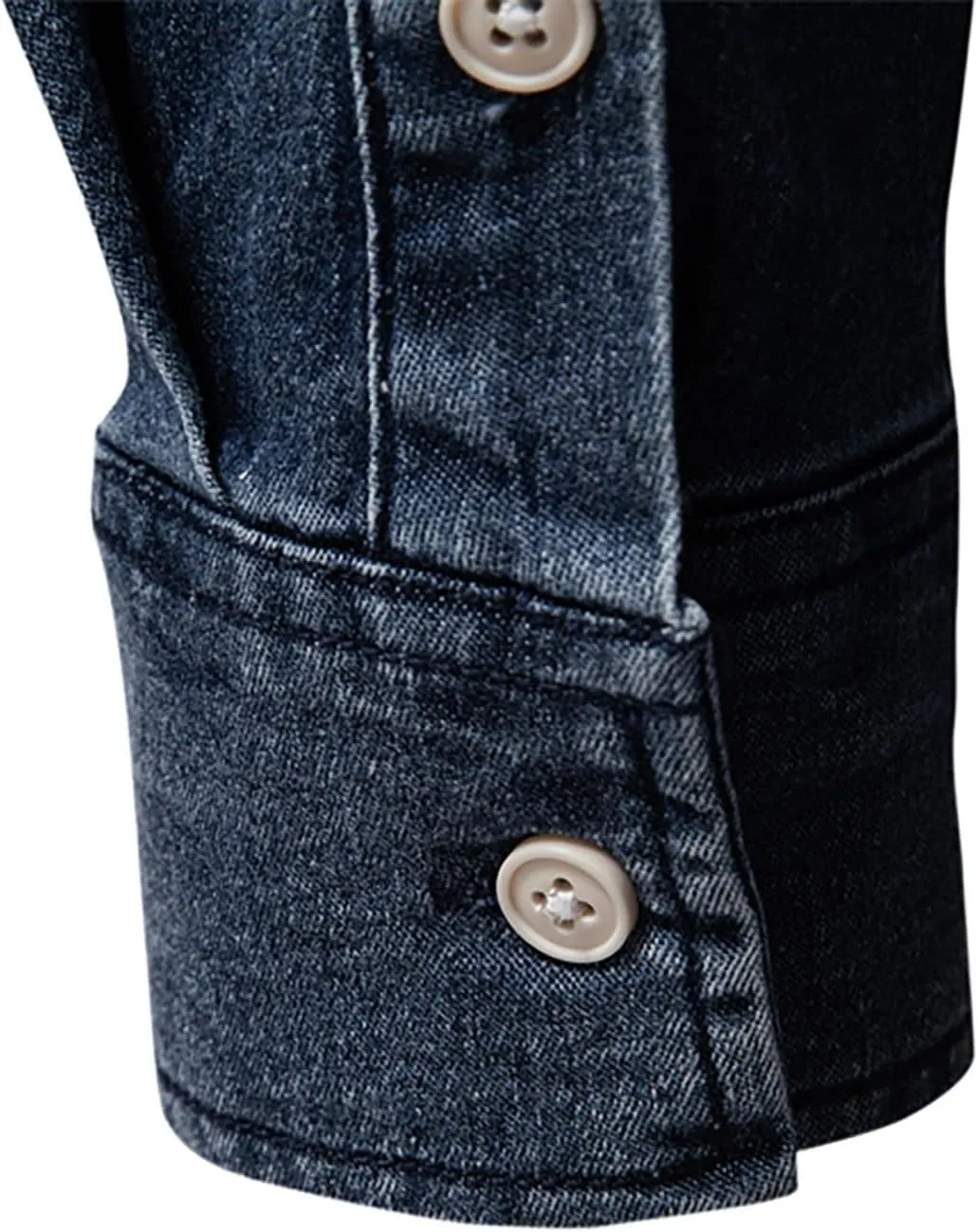 Denim Shirt Men Cotton Short Sleeve Button Down Slim Fit Cowboy Shirts Big and Tall Summer Beach Vacation Cruise Pocket Shirt