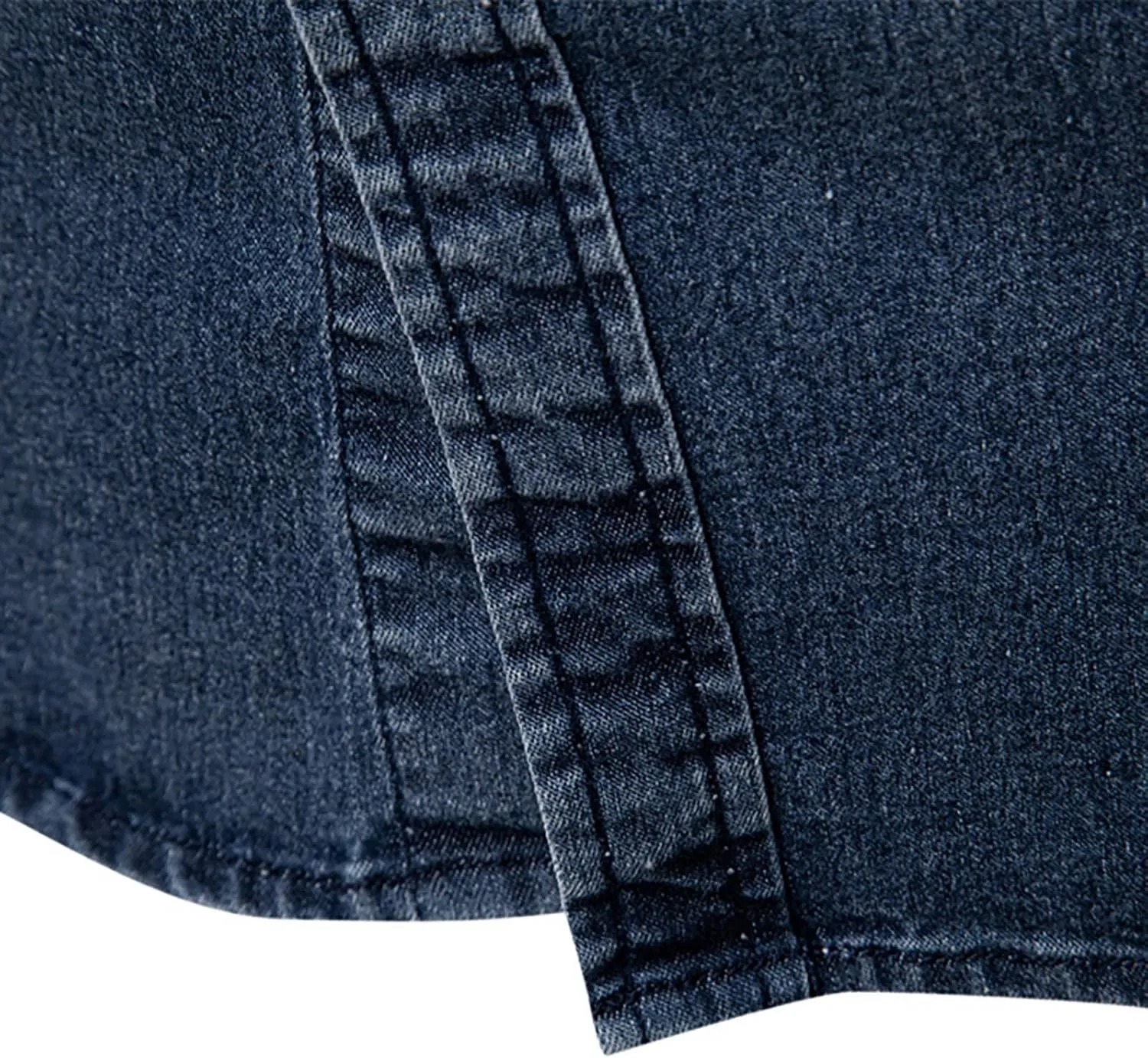 Denim Shirt Men Cotton Short Sleeve Button Down Slim Fit Cowboy Shirts Big and Tall Summer Beach Vacation Cruise Pocket Shirt