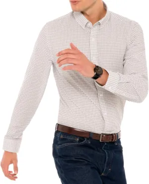 Dry Fit Button Down Shirts for Men - Performance Slim Fit Casual Shirts - Plaid