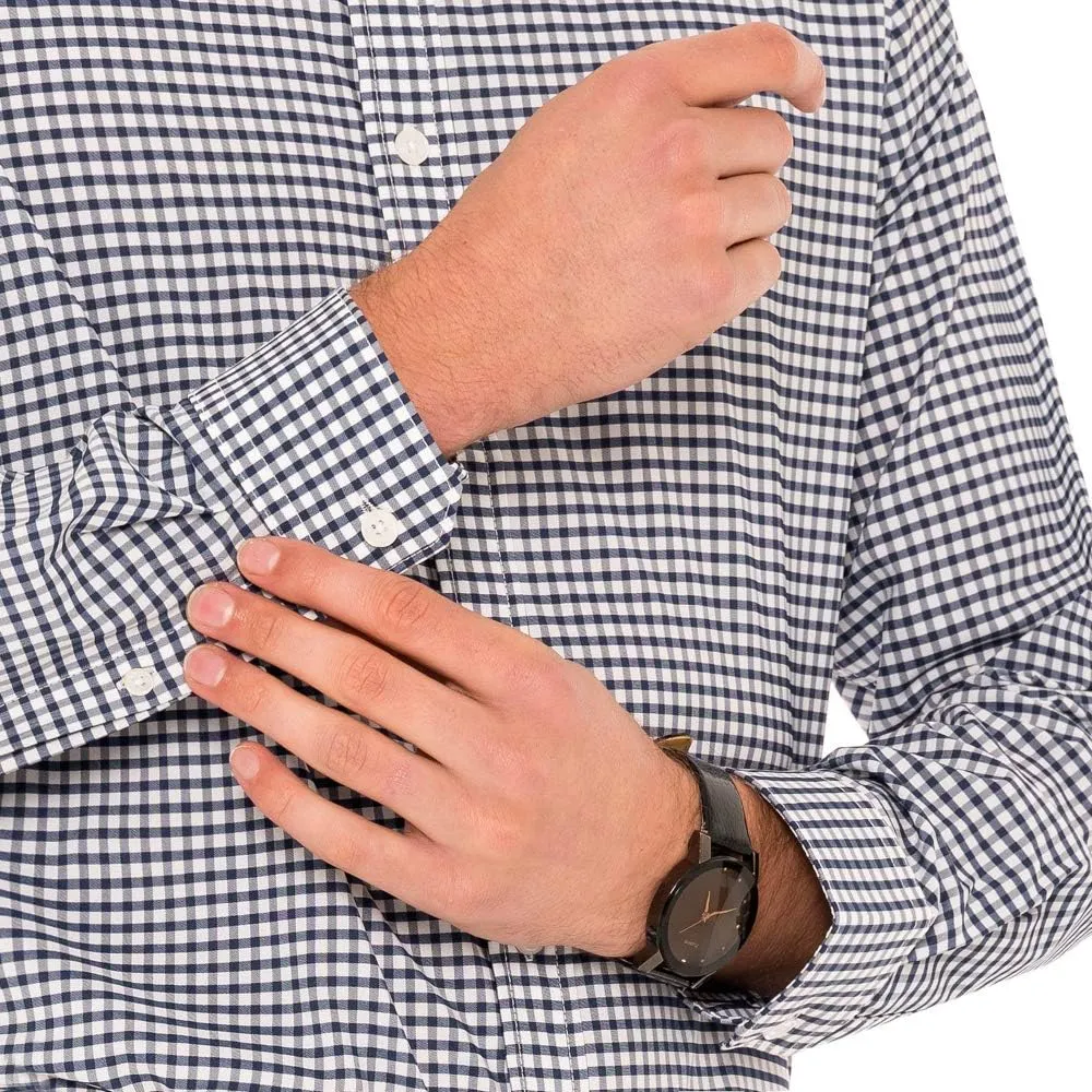 Dry Fit Button Down Shirts for Men - Performance Slim Fit Casual Shirts - Plaid