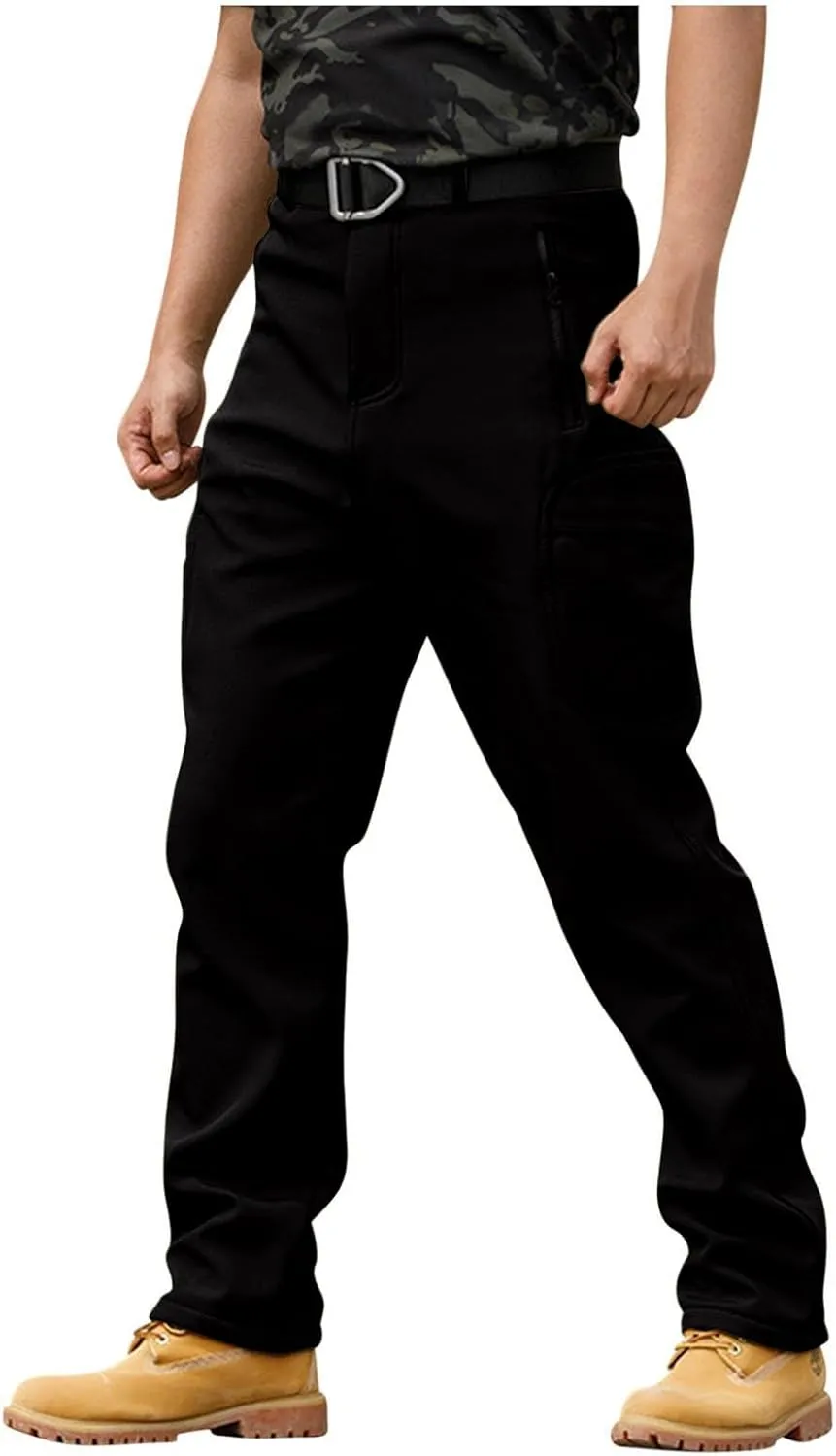 Fleece Lined Cargo Pants for Men Waterproof Ripstop Tactical Pants with Multi Pockets Outdoor Work Hiking Pants Tan Cargo Pants Cargo Pants Wide Leg Cargo Pants Stretch Cargo Pants Cargo Jeans