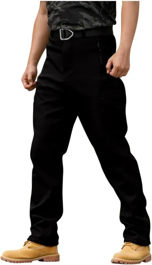 Fleece Lined Cargo Pants for Men Waterproof Ripstop Tactical Pants with Multi Pockets Outdoor Work Hiking Pants Tan Cargo Pants Cargo Pants Wide Leg Cargo Pants Stretch Cargo Pants Cargo Jeans