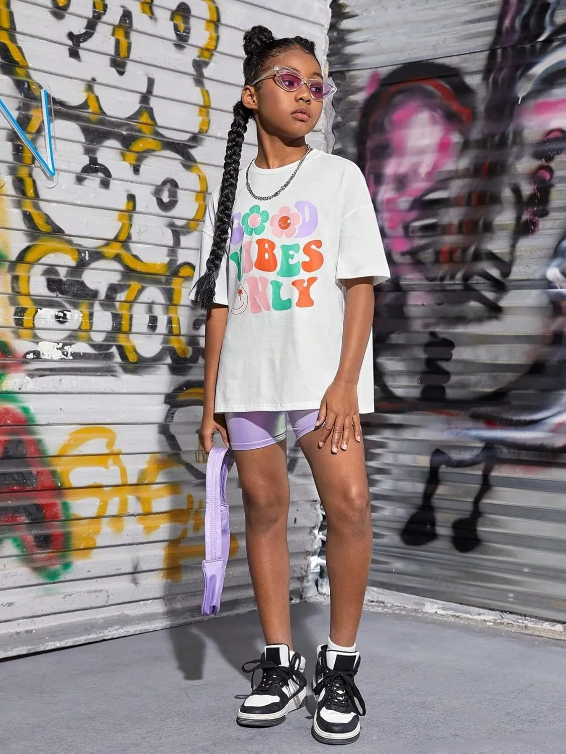 Flower Girl Shirt Graphic Tees Cute Preppy Shirts Kids Letter Print T Shirt Fun Summer Cotton Youth Soft Tops