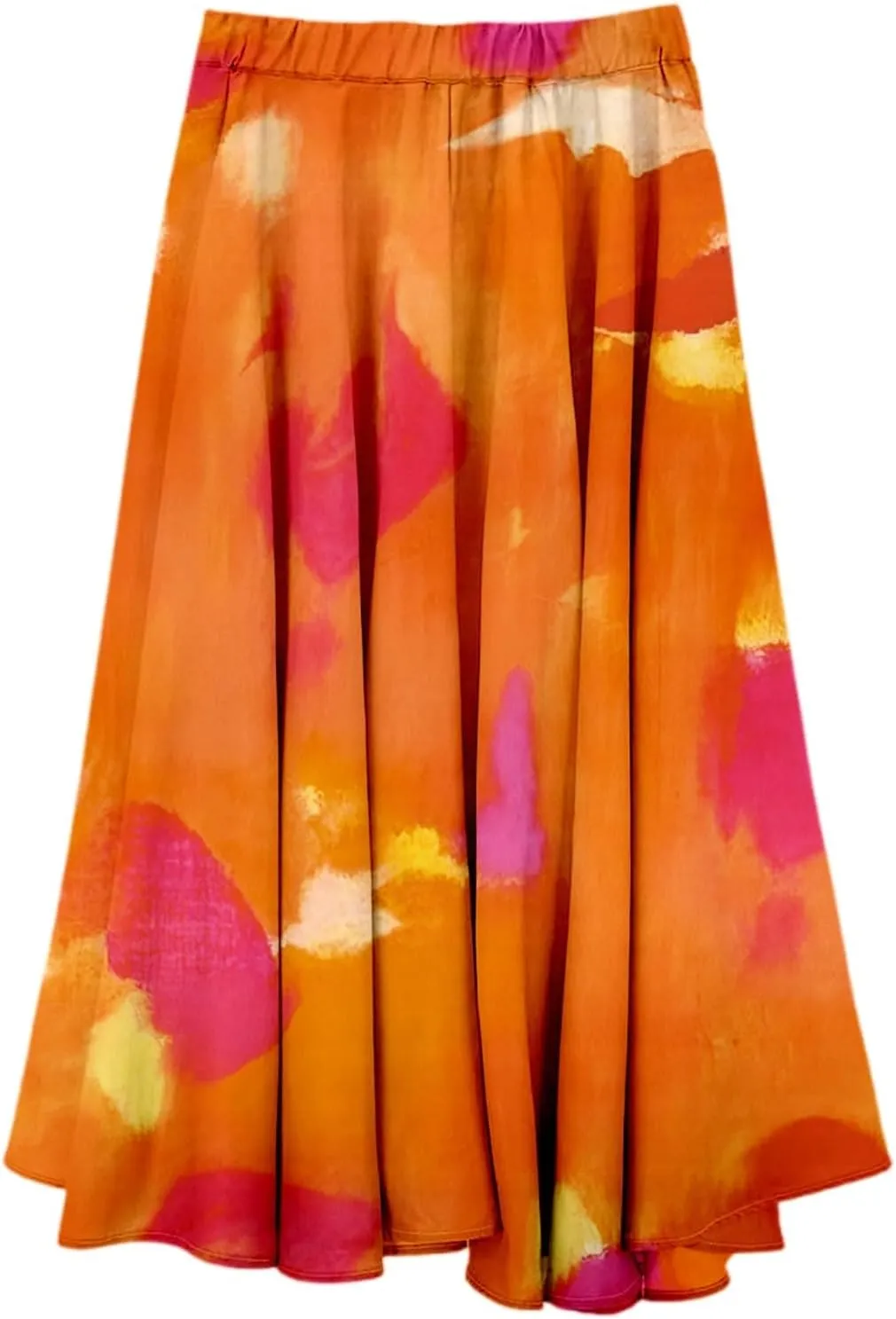 Flowy Skirts for Women Linen Tiered Ruffle Floral Long Skirt Flowy Summer 2025 High Waist Boho A Line Maxi Skorts