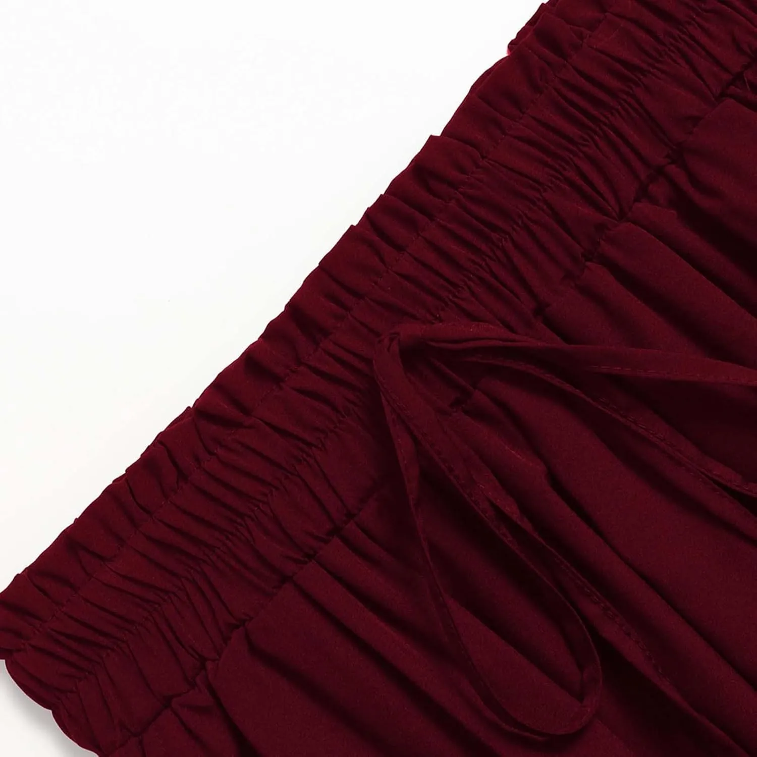 Flowy Skirts with Pockets for Women Long Midi Length Casual Skirt for Beach Party Holiday Drawstring Maxi Summer Skorts