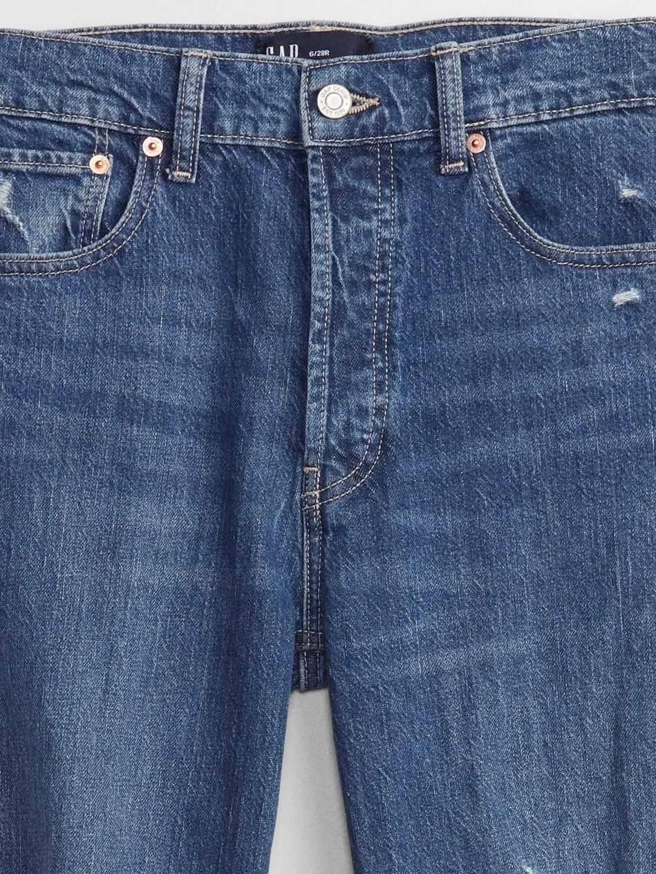 GAP Women's Tall Size High Rise Cheeky Straight Jeans