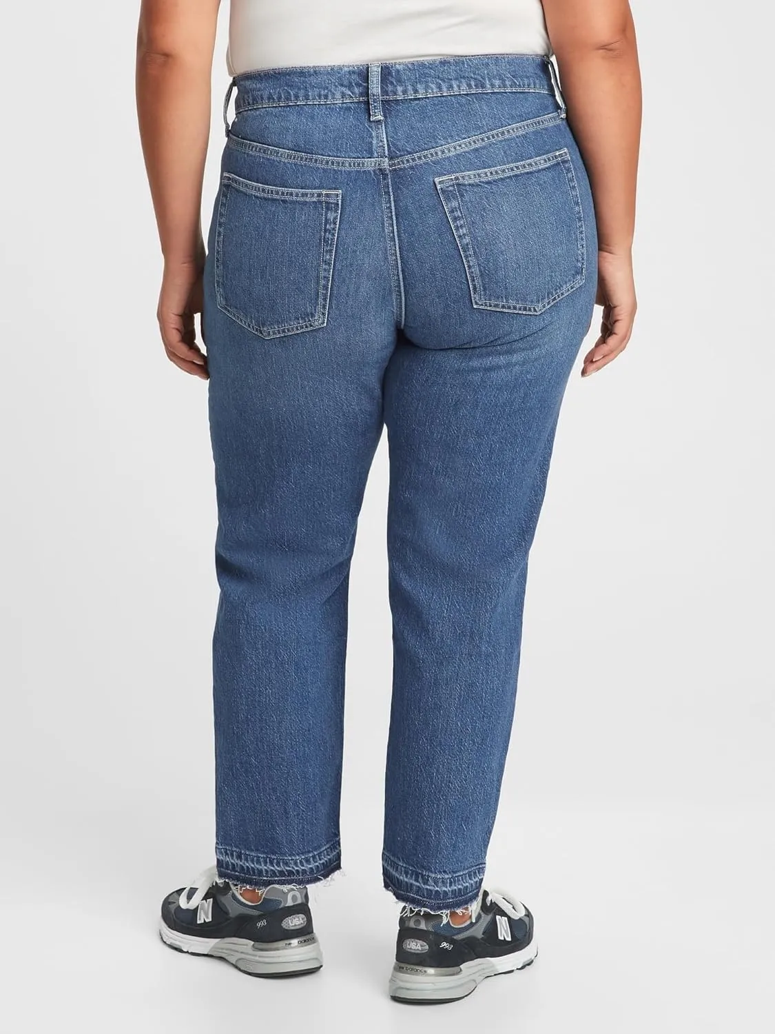 GAP Women's Tall Size High Rise Cheeky Straight Jeans