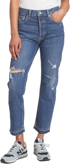 GAP Women's Tall Size High Rise Cheeky Straight Jeans