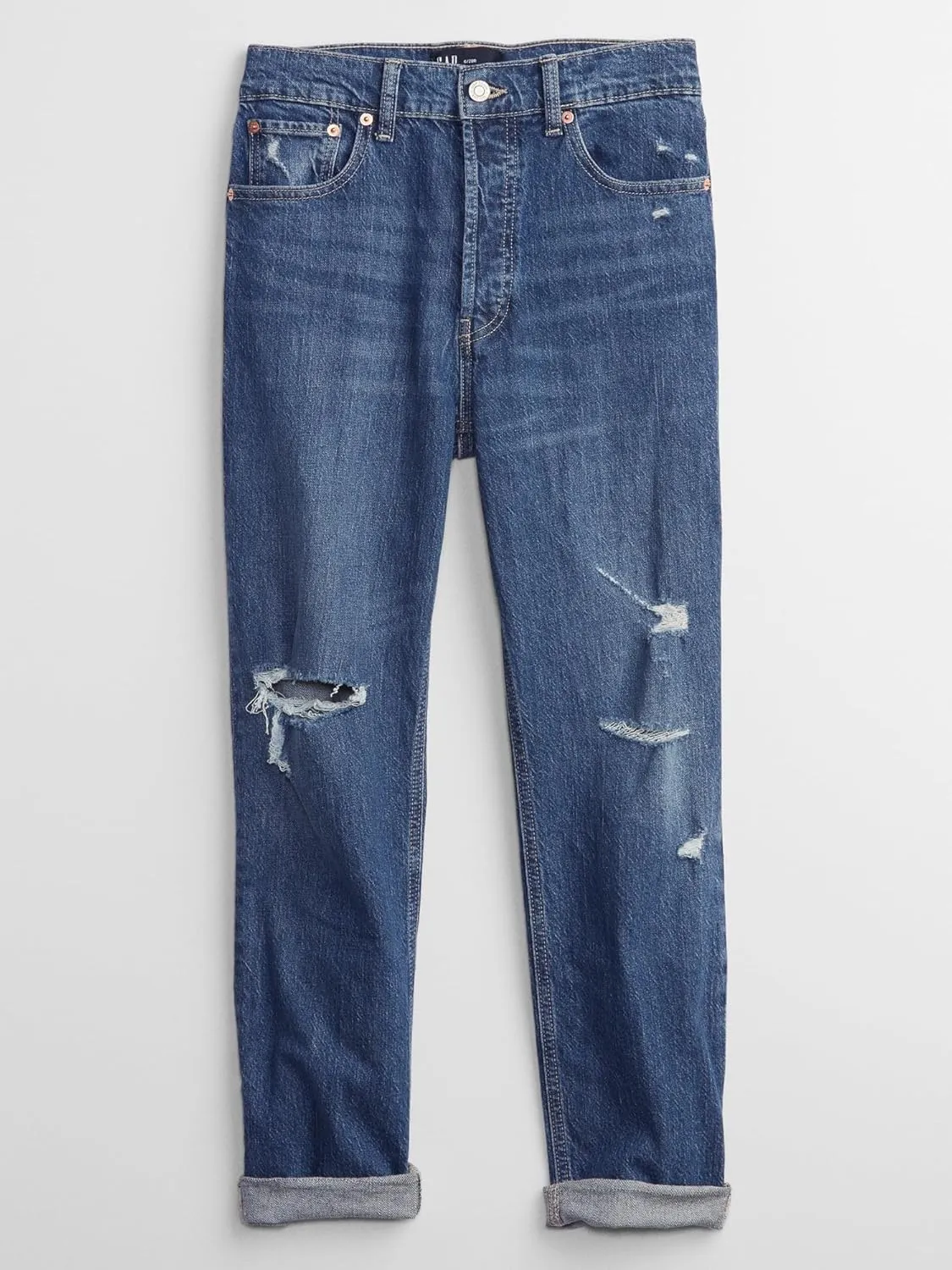 GAP Women's Tall Size High Rise Cheeky Straight Jeans