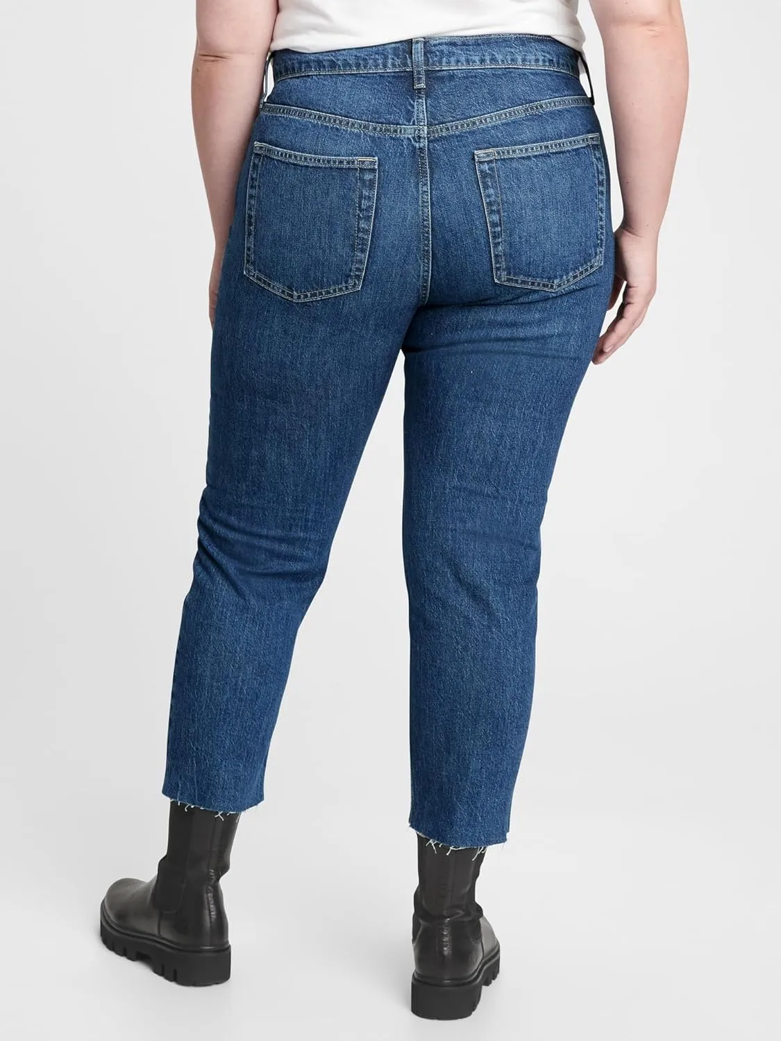 GAP Women's Tall Size High Rise Cheeky Straight Jeans