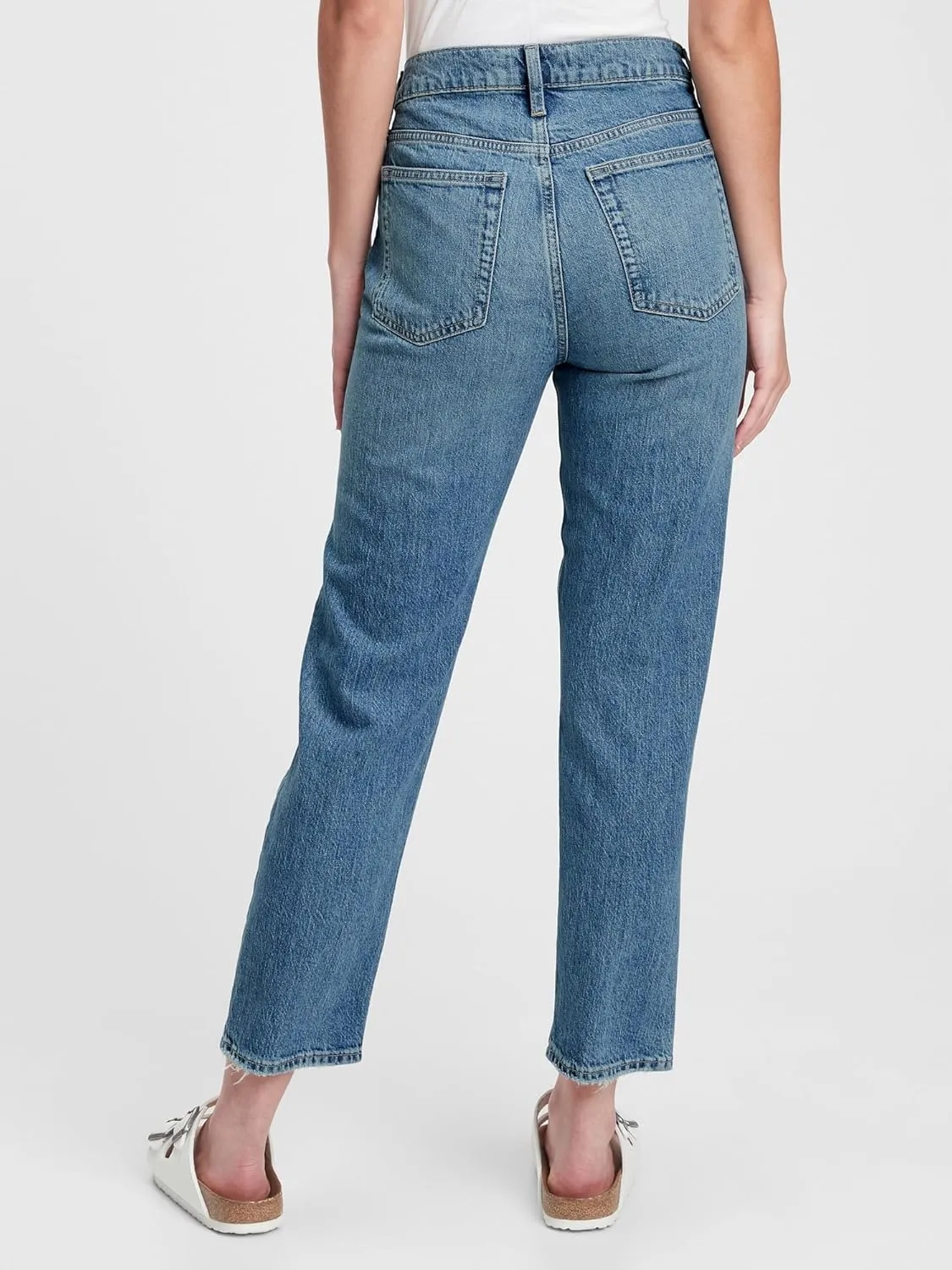 GAP Women's Tall Size High Rise Cheeky Straight Jeans