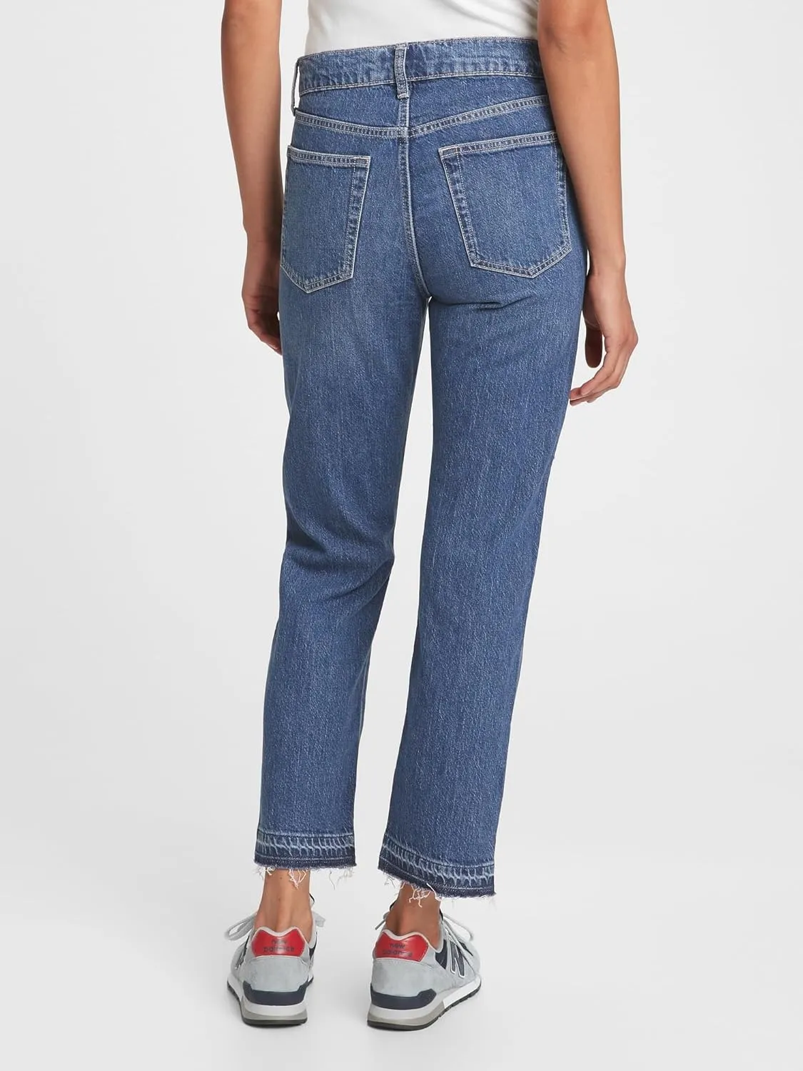 GAP Women's Tall Size High Rise Cheeky Straight Jeans