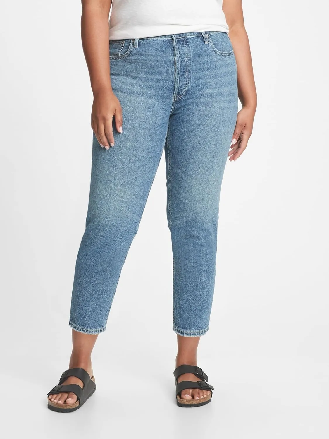 GAP Women's Tall Size High Rise Cheeky Straight Jeans