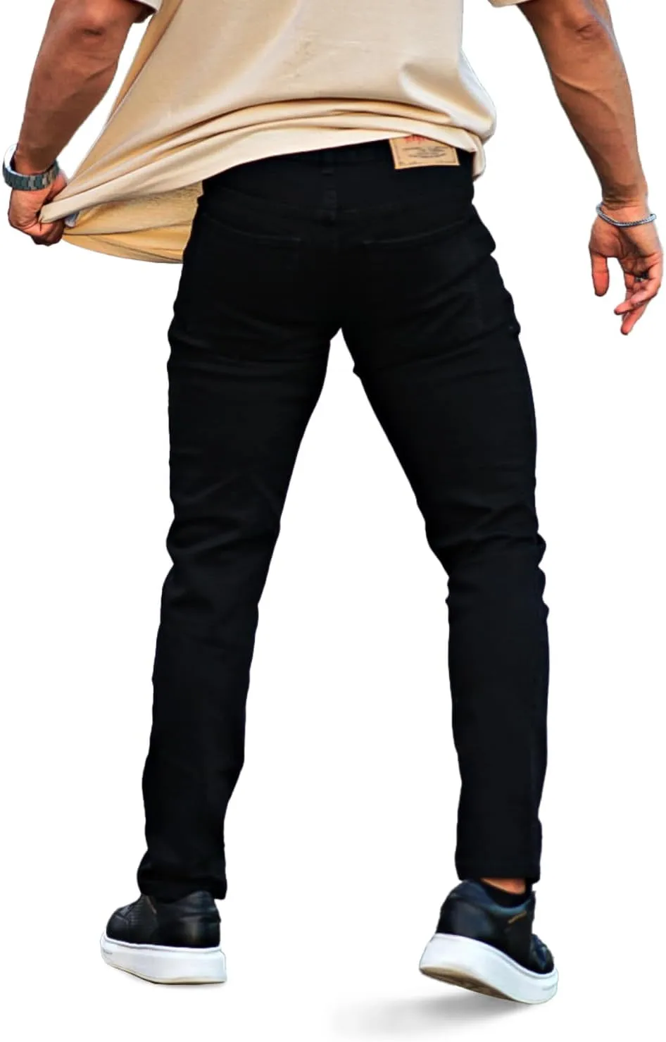 Heyfanee Mens Slim Fit Jeans Skinny Stretchy Denim Pants for Men