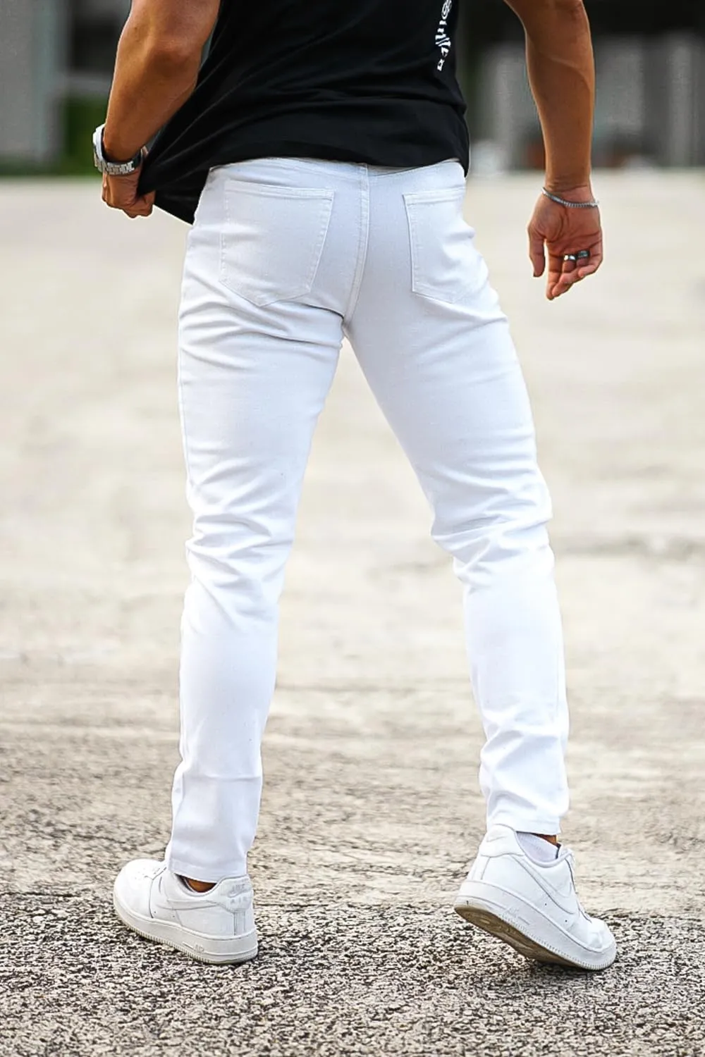 Heyfanee Mens Slim Fit Jeans Skinny Stretchy Denim Pants for Men
