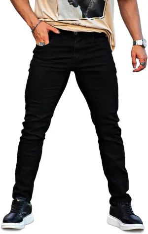 Heyfanee Mens Slim Fit Jeans Skinny Stretchy Denim Pants for Men