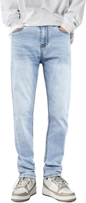 Heyfanee Mens Slim Fit Jeans Skinny Stretchy Denim Pants for Men