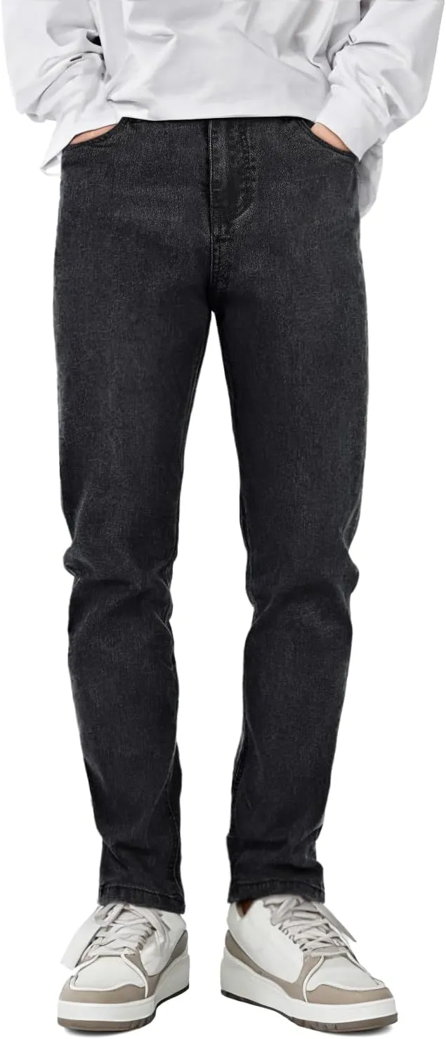 Heyfanee Mens Slim Fit Jeans Skinny Stretchy Denim Pants for Men